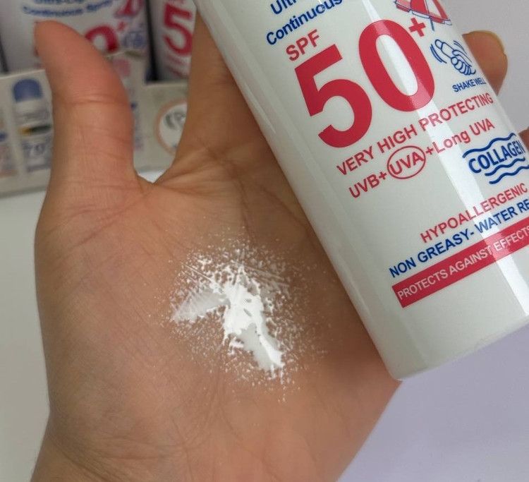 اسپری ضدآفتاب سفیدکننده SPF50