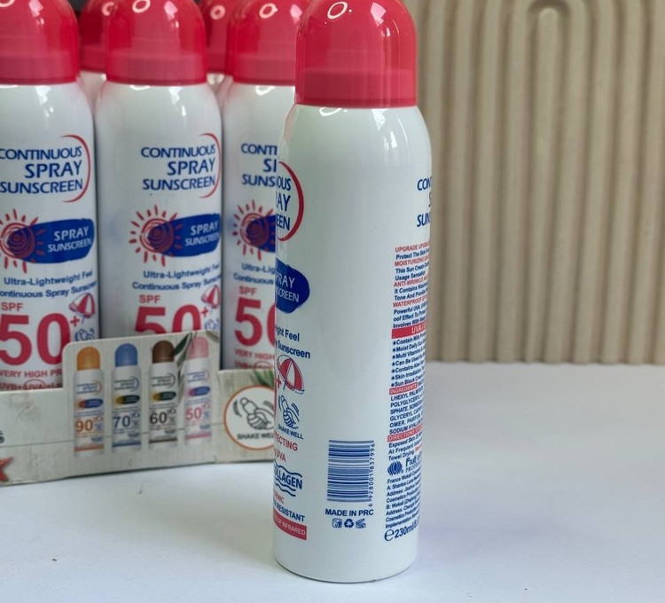 اسپری ضدآفتاب سفیدکننده SPF50