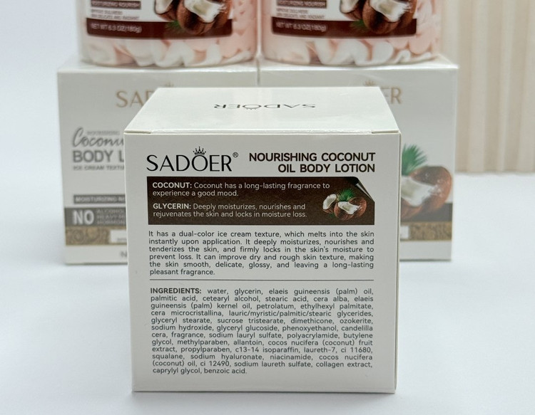 لوسیون بدن بستنی نارگیل سادور SADOER