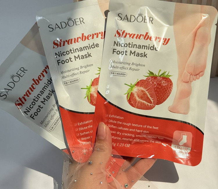 ماسک پا جورابی توت فرنگی سادور SADOER