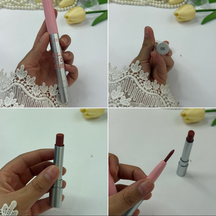خط لب و رژ لب 0116 دوطرفه HUES QUEEN