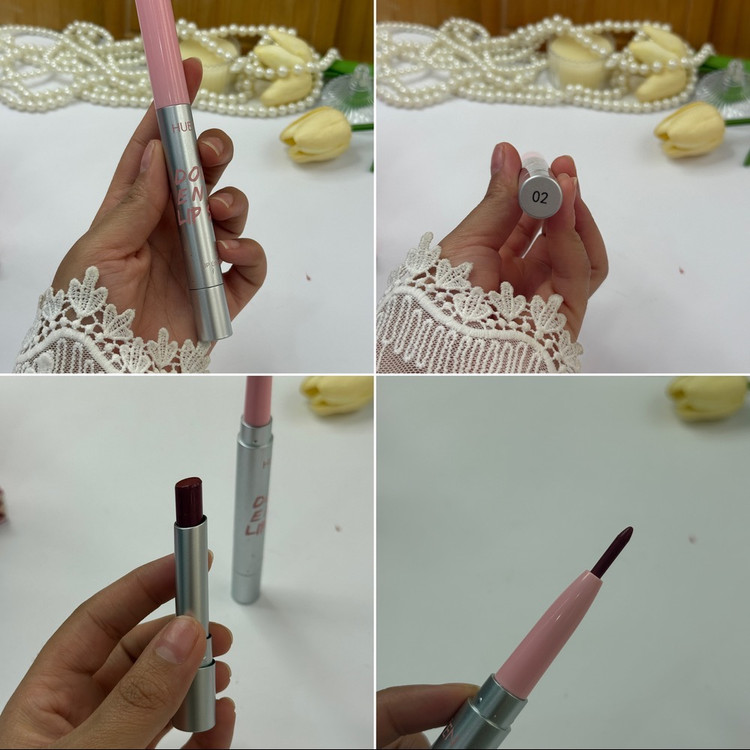 خط لب و رژ لب 0116 دوطرفه HUES QUEEN