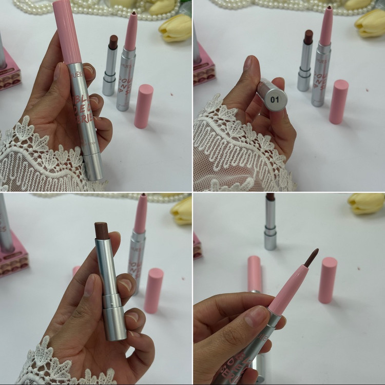 خط لب و رژ لب 0116 دوطرفه HUES QUEEN