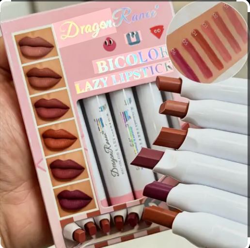 پک 6 عددی رژلب استیکی 210 دراگون Dragon