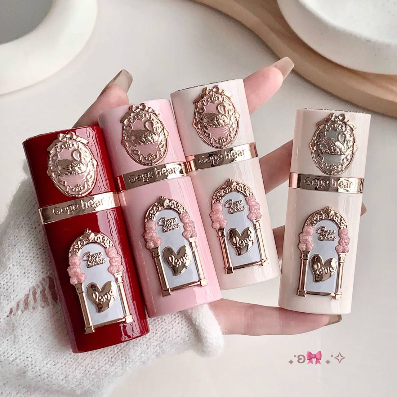 رژگونه سلطنتی 1380 طرح فلاورنوز GeGe Bear