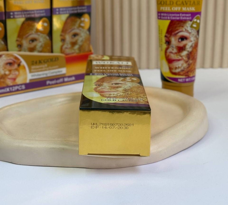 ماسک تیوپی طلا و خاویار