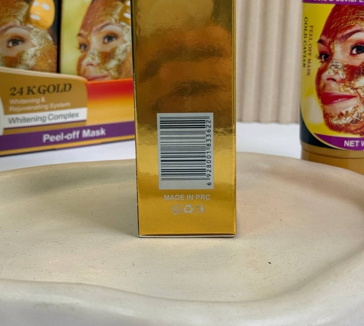 ماسک تیوپی طلا و خاویار