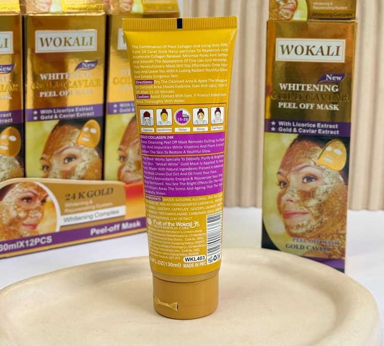 ماسک تیوپی طلا و خاویار