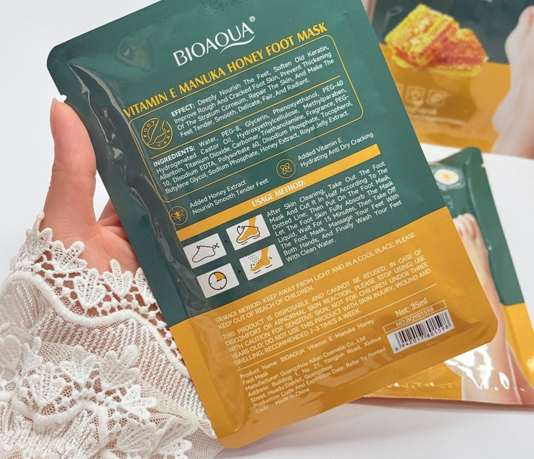 ماسک پا جورابی رایحه عسل