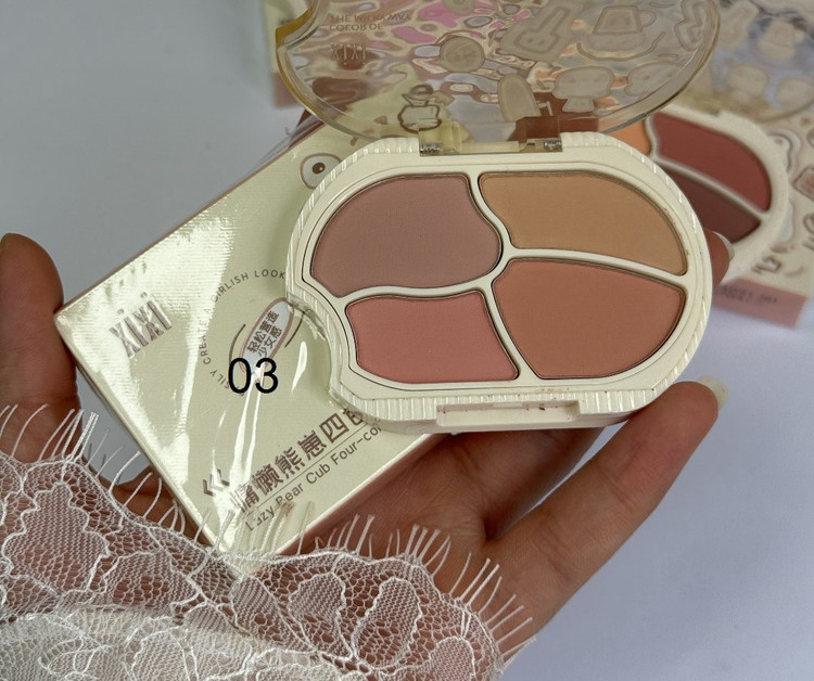 رژگونه پودری چهار رنگ 703 شی شی XIXI